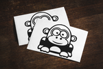 Funny Cartoon Gorilla Sticker