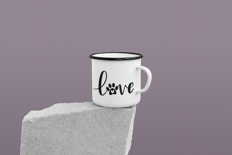 Love Paw Heart Dog Mom Mug