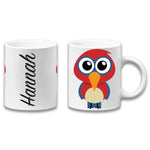 Adorable Parrot Personalised Your Name Gift Mug
