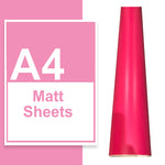 A4 A3 A2 Matte Vinyl Sheets Pink