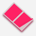 Pink Matte 10 x 8 inch SQ Vinyl Wall Tile Stickers Kitchen & Bathroom Transfers