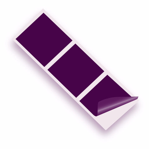 Purple Gloss 150mm SQ Vinyl Wall Tile Stickers Kitchen & Bathroom Transfers