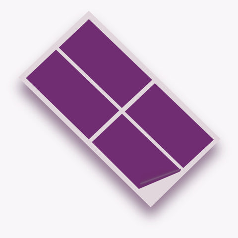 Purple Gloss 100x200mm Vinyl Wall Tile Stickers Kitchen & Bathroom Transfers