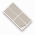 Silver Gloss 100x200mm Vinyl Wall Tile Stickers Kitchen & Bathroom Transfers