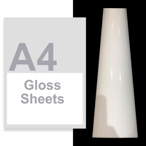A4 A3 A2 Gloss Vinyl Sheets Transparent
