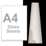 A4 A3 A2 Laser Printable Vinyl Sheets Gloss White