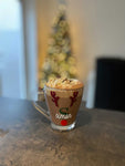 DIY Set Of 2 Create Own Personalised Initial Name Reindeer Christmas Mug Glass Sticker Label