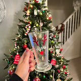 DIY Set Of 2 Create Own Personalised Initial Name Reindeer Christmas Mug Glass Sticker Label