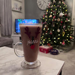 DIY Set Of 2 Create Own Personalised Initial Name Reindeer Christmas Mug Glass Sticker Label