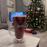 DIY Set Of 2 Create Own Personalised Initial Name Reindeer Christmas Mug Glass Sticker Label